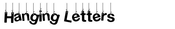 Hanging Letters font preview